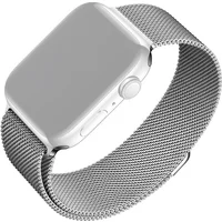 FIXED Mesh Strap síťový nerezový řemínek Apple Watch 38/40/41mm stříbrný - Řemínky