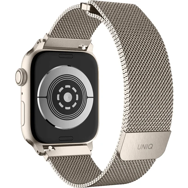 UNIQ Dante ocelový řemínek Apple Watch 42/41/40/38mm hvězdně bílý - Řemínky - Obrázek 1WPPF00101