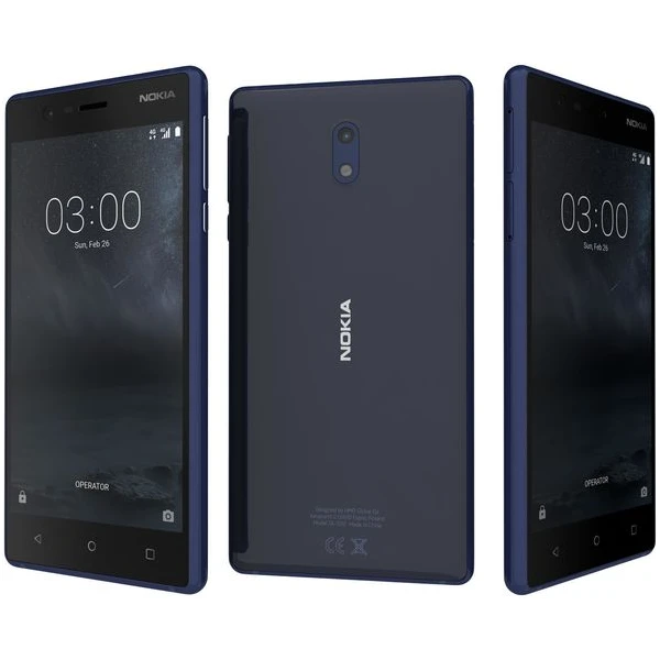 Nokia 3 Dual SIM modrá - Mobilní telefony - Obrázek 1YBK000101