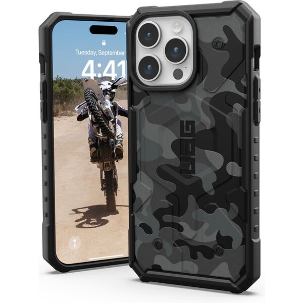 UAG Pathfinder SE MagSafe, midnight camo - iPhone 15 Pro Max (114303114061) Černý maskáč