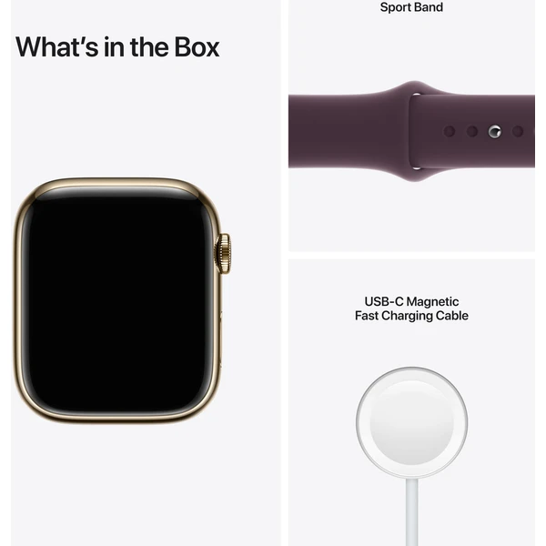 Apple Watch Series 7 Cellular 45mm ocel - Chytré hodinky - Obrázek 1ZZZ000501