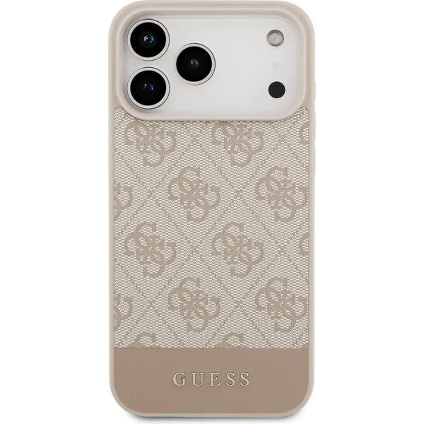 Guess PU 4G Stripe Zadní Kryt pro iPhone 17 Pro Max růžový - Pouzdra - Obrázek 1a0e20a3869d4af59b2b2a5f5bd8e384