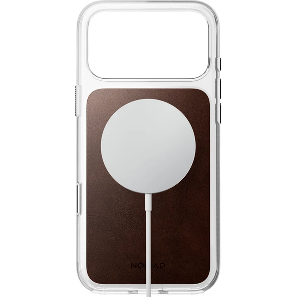 Nomad Clear Leather (Horween) MagSafe kryt iPhone 18 Pro Max Rustic Brown - Pouzdra - Obrázek 1a20336e449140de9bed7daa9bc792c6