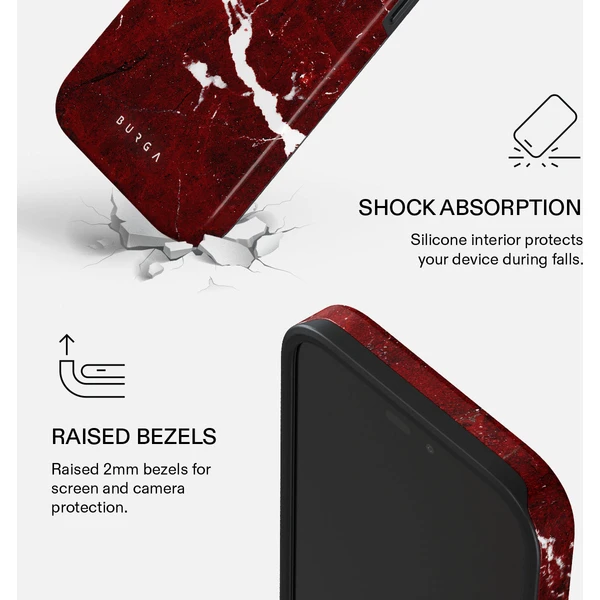 Burga Tough MagSafe kryt iPhone 18 Pro Iconic Red Ruby - Pouzdra - Obrázek 1a626abf443545cab774543a7c92634b