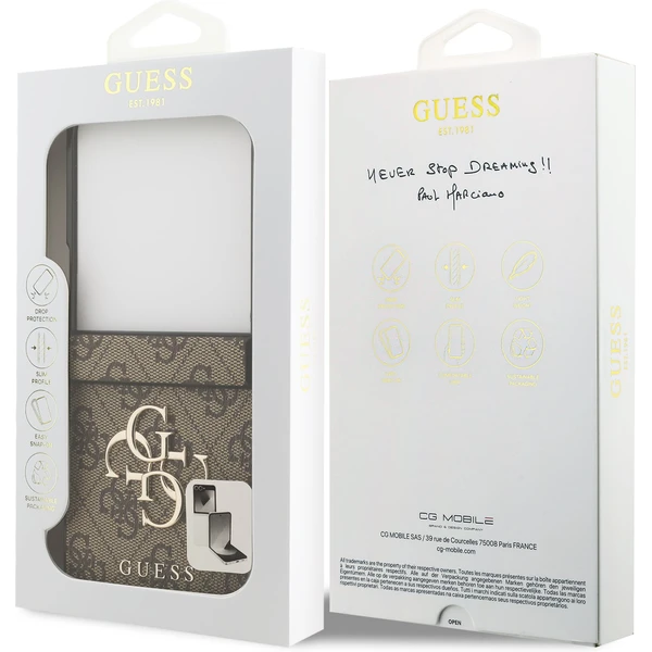 Guess PU 4G Metal Logo kryt Samsung Galaxy Z Flip 7 hnědý - Pouzdra - Obrázek 1a6875ed41604468bbff28be53e229d1