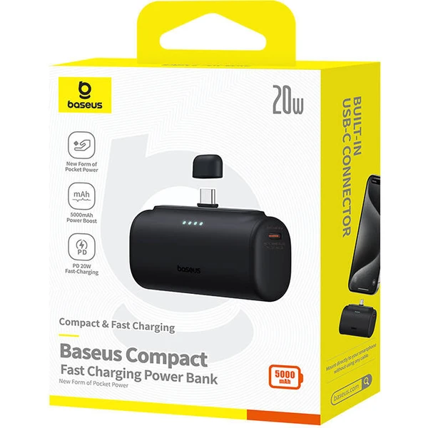 Baseus Power banka 5000mAh 20W USB-C černá - Powerbanky - Obrázek 1a6fd56a2dbb49d5994297abc42eebdf