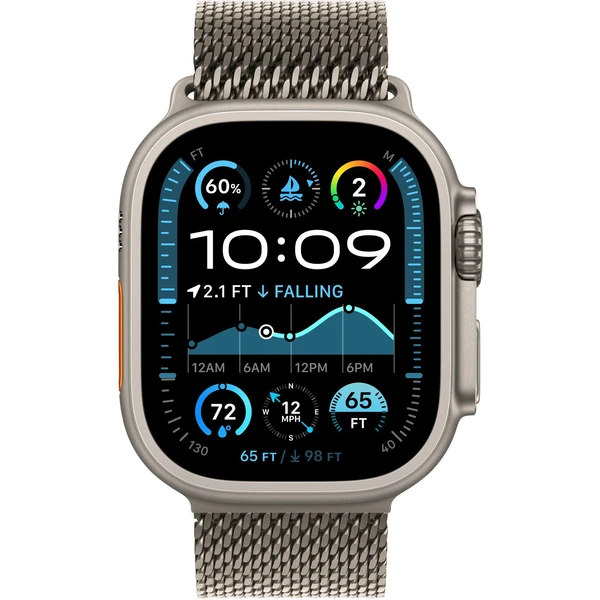 Apple Watch 49/46/45/44mm milánský tah z přírodního titanu S - Řemínky - Obrázek 1a782059e529430883ff907d9c2f9782
