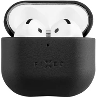 FIXED PodsLeather kožené pouzdro pro Apple AirPods 4 černé - Pouzdra