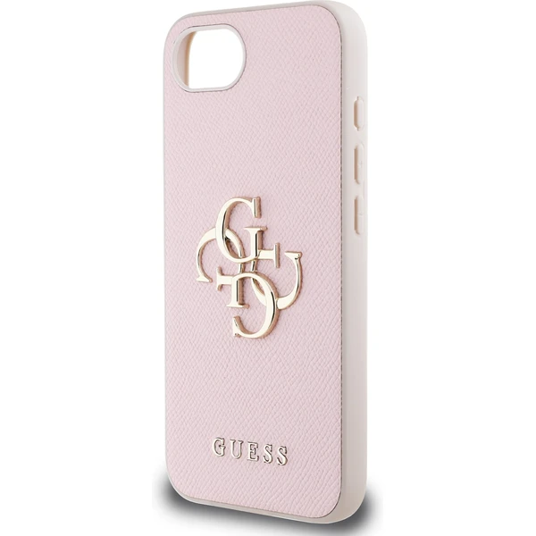 Guess PU Grained 4G Metal Logo kryt iPhone 17e/16e růžový - Pouzdra - Obrázek 1af843f04dcd43babb5b0fc819409017