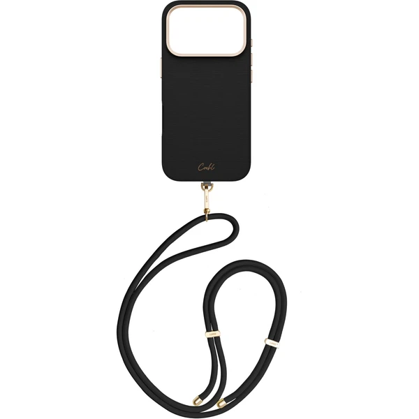 UNIQ Coehl Mirelle MagSafe kryt s poutkem iPhone 17 Pro Ebony - Pouzdra - Obrázek 1af9068773d444aa952cfca6006fd3ee