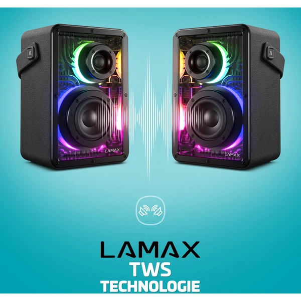 LAMAX CyberWave1 bezdrátový reproduktor černý - Reproduktory - Obrázek 1b0ccb97e63d493da92a9874b86a9e4c