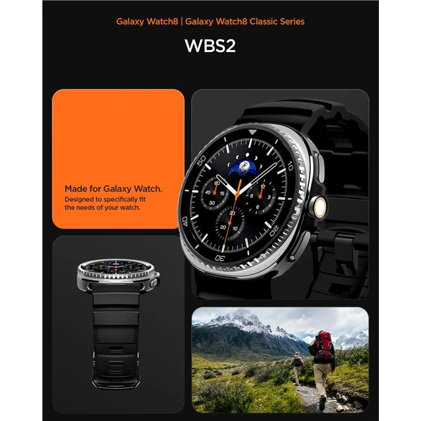 Spigen Silicone Band řemínek Samsung Galaxy Watch8/Classic 46mm/44mm/40mm černý - Řemínky - Obrázek 1b2c72f740754c75949ca946e5a14634