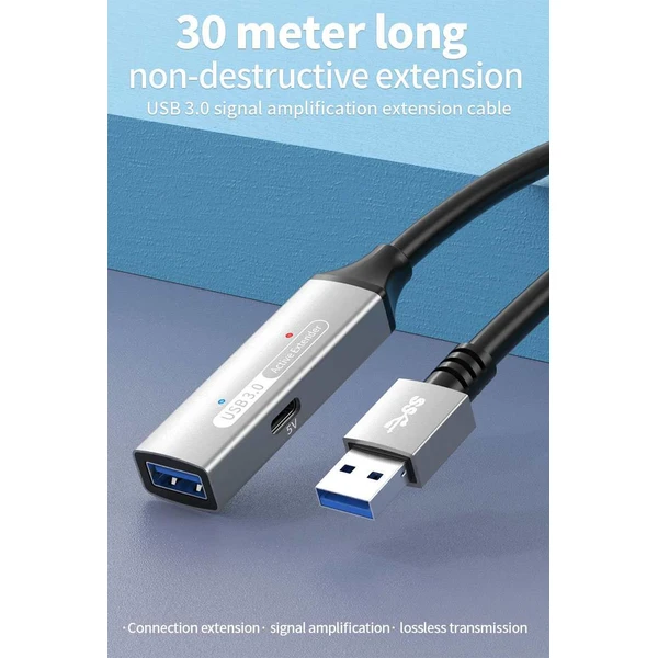 PremiumCord USB-A/USB-A repeater a prodlužovací kabel 15m černý - Kabely a redukce - Obrázek 1b61d284f543431b83c945ba500e7079