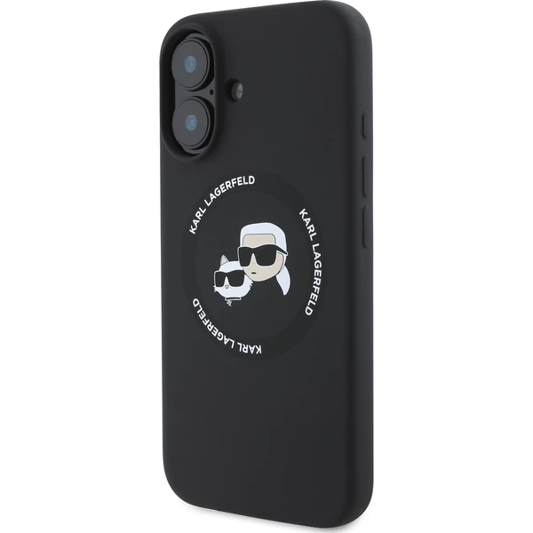 Karl Lagerfeld Liquid Silicone K&CH Heads MagSafe kryt pro iPhone 16 černý - Pouzdra - Obrázek 1b843f72ae4b4739a63581201a82aa49