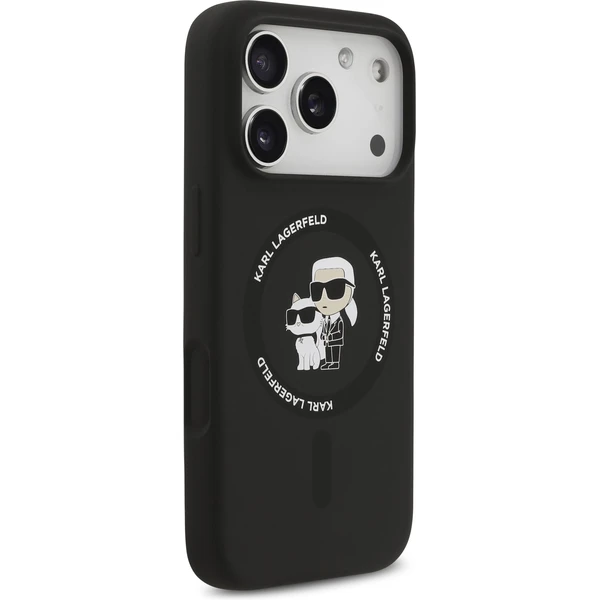 Karl Lagerfeld Liquid Silicone Karl and Choupette MagSafe kryt iPhone 17 Pro Max černý - Pouzdra - Obrázek 1b914c76070d4bfdb3771409aa4fbfbe