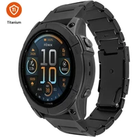 FIXED Titanium Strap titanový řemínek Garmin QuickFit 22mm, černý - Řemínky
