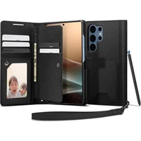 Spigen Wallet S pouzdro Samsung Galaxy S25 Ultra černé - Pouzdra