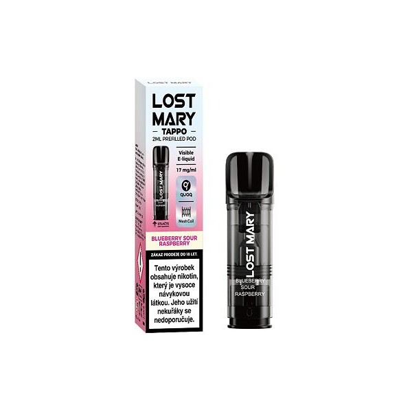 Lost Mary TAPPO předplněná kapsle Blueberry Sour Raspberry 1ks (17mg)