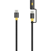 Tactical Stinger USB-C/USB-C napájecí kabel se svítilnou 60W 1,5m černý - Kabely a redukce