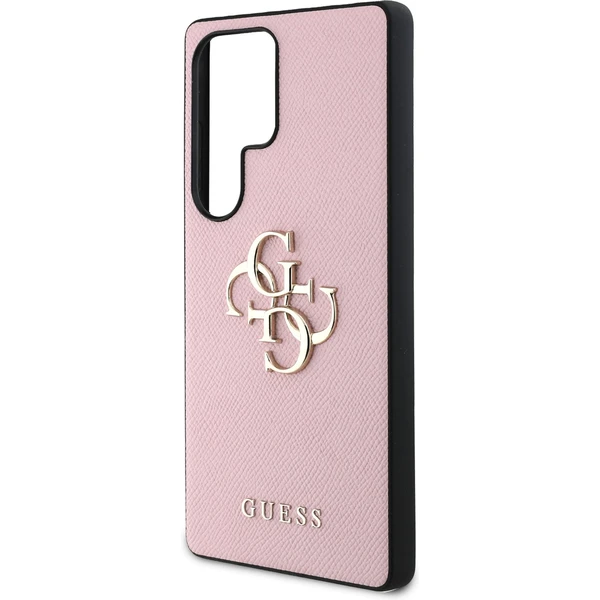Guess PU Grained 4G Metal Logo kryt Samsung Galaxy S25 Ultra růžový - Pouzdra - Obrázek 1bce7ad20d6a4a94bb9716dbc888d3e0