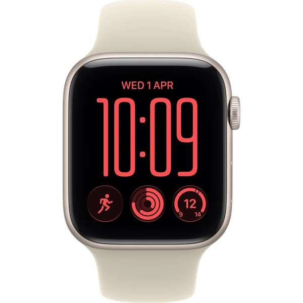 Apple Watch SE 3 (2026) Cellular 44mm Hvězdně bílý hliník s pískovým sportovním řemínkem S/M - Chytré hodinky - Obrázek 1bd0a7e751ac49fa9d0aedd52622589d