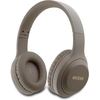 Guess Classic Silver Logo Bluetooth bezdrátová sluchátka hnědá - Sluchátka