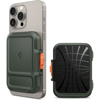 Spigen Lock Fit MagSafe Wallet peněženka tmavě zelená - Peněženky