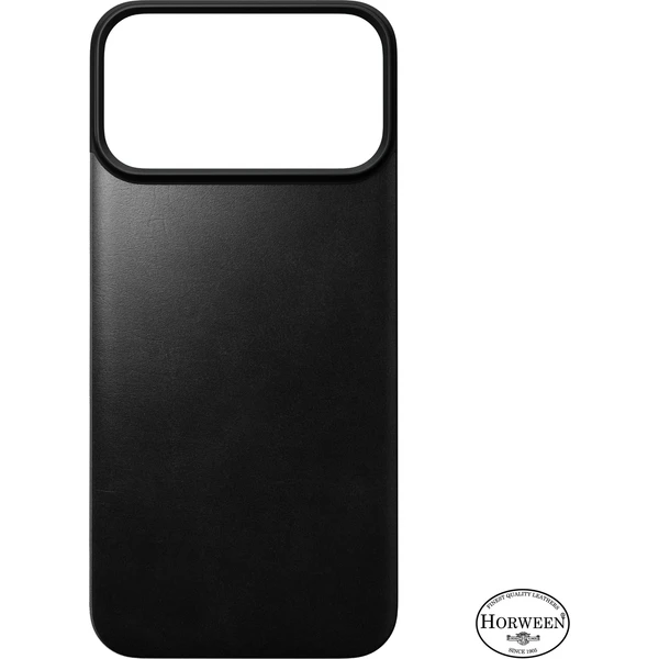 Nomad Magnetic Leather Back (Horween) MagSafe kožený kryt iPhone 18 Pro Max Black - Pouzdra - Obrázek 1be925f694704571bffee82139f676ca