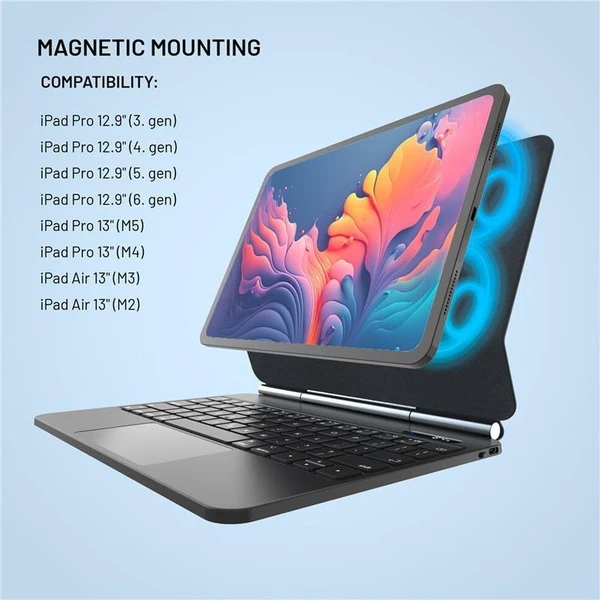FIXED Typee pouzdro s klávesnicí iPad Pro 12,9" (18-22)/iPad Pro 13"/iPad Air 13" (24-26), CZ, - Pouzdra s klávesnicí - Obrázek 1c18ab32f02f434c9fcd40c777edbc3c