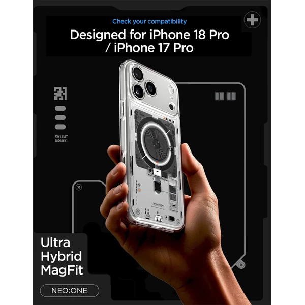 Spigen Ultra Hybrid MagSafe kryt iPhone 18 Pro/17 Pro neo one - Pouzdra - Obrázek 1c38ccabb5914010a78b40930353f016