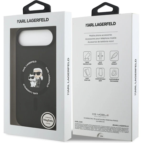 Karl Lagerfeld Liquid Silicone Karl and Choupette MagSafe kryt iPhone Air černý - Pouzdra - Obrázek 1c4ebd3a769e4ef78f43874eddc1d422