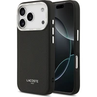 Lacoste PU Leather Champs Elysees MagSafe kryt iPhone 17 Pro černý - Pouzdra