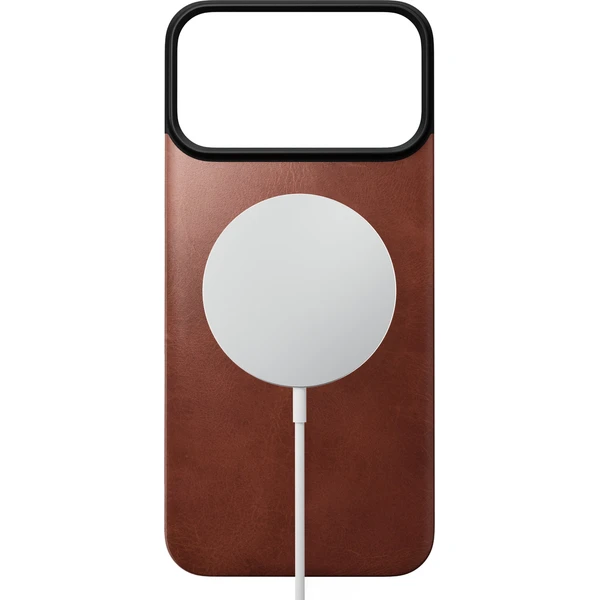 Nomad Magnetic Leather Back (Horween) MagSafe kožený kryt iPhone 18 Pro Max Olde Dublin - Pouzdra - Obrázek 1c5da7c19b124b7d97d7576fbe766215