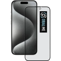 OBAL:ME Privacy 5D tvrzené sklo Apple iPhone 15 Pro černé - Ochranné folie a skla