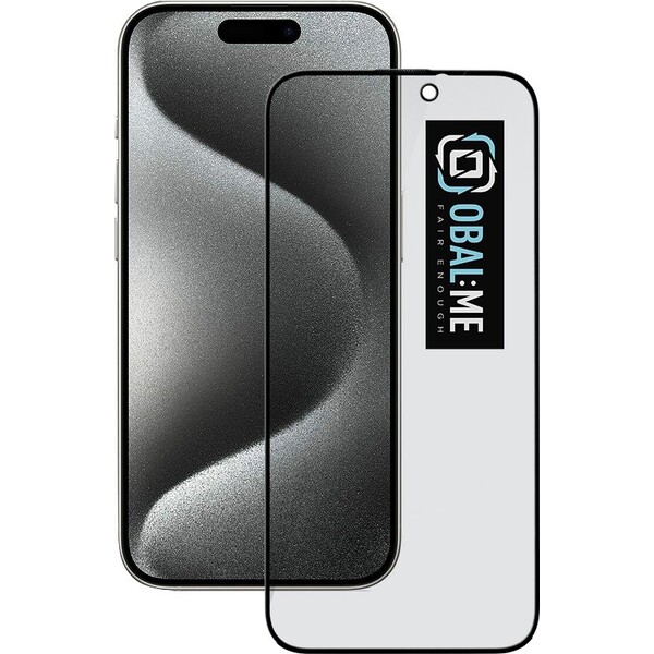 OBAL:ME Privacy 5D tvrzené sklo Apple iPhone 15 Pro černé