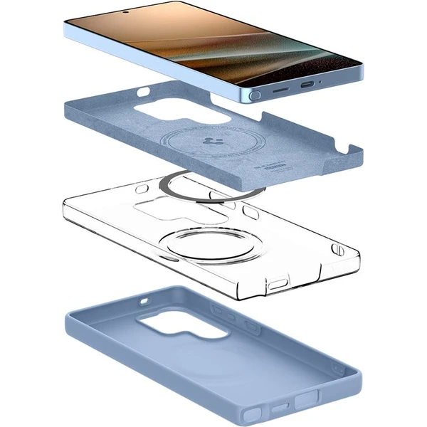 Spigen Silicone Fit MagSafe kryt Samsung Galaxy S25 Ultra safírově modrý - Pouzdra - Obrázek 1cf70a66de2c45e78161875ccd0941fe