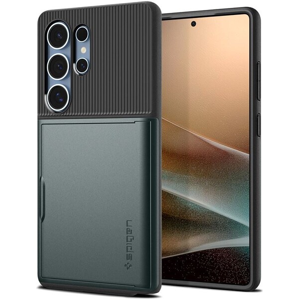 Spigen Slim Armor CS kryt Samsung Galaxy S25 Ultra zelený