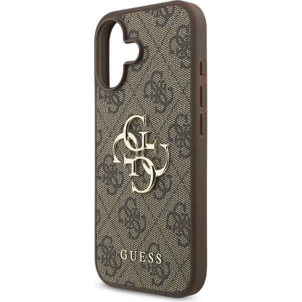 Guess PU 4G Metal Logo kryt iPhone 17 hnědý - Pouzdra - Obrázek 1d82c21d9c914274a3c41d042d2a009d
