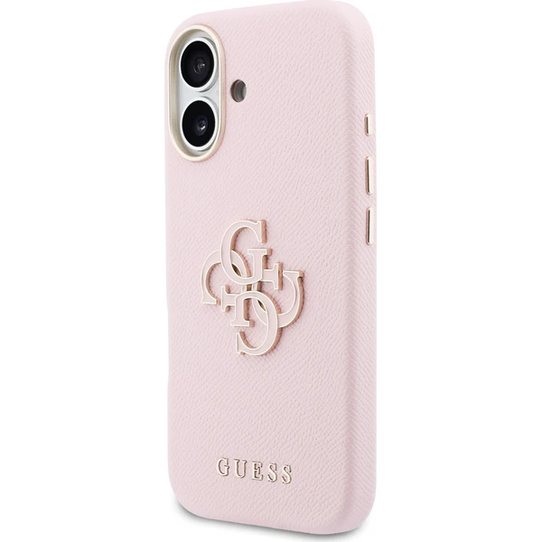 Guess PU Resin Logo kryt iPhone 17 růžový - Pouzdra - Obrázek 1dae0d4e059344e39340daf0c8f52ef4