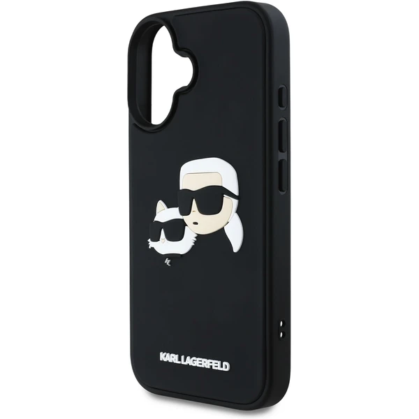 Karl Lagerfeld 3D Rubber Double Heads kryt iPhone 16 černý - Pouzdra - Obrázek 1ddf48a881ed4313a08a13dfe9e8b2c5