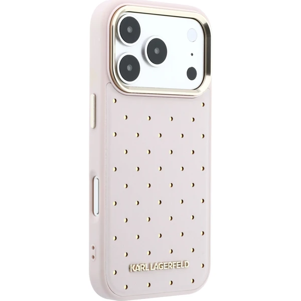 Karl Lagerfeld PU Perforated Gold Dots MagSafe kryt iPhone 17 Pro růžový - Pouzdra - Obrázek 1df2e429cde4492dbcfa40755b92fdde