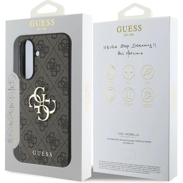 Guess PU 4G Metal Logo kryt Samsung Galaxy A56 hnědý - Pouzdra - Obrázek 1e0d8fe8f40d44bbb6f1e61dd6d8fc4b