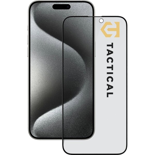 Tactical Glass Shield Privacy Stealth 5D sklo Apple iPhone 15 Pro Max černé