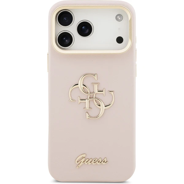 Guess PU Grained 4G Logo Stand Camera Frame kryt iPhone 17 Pro Max růžový - Pouzdra - Obrázek 1e532b14166f4cf997c7faf1e94125d2