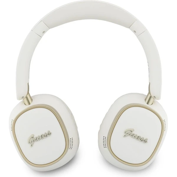 Guess Rectangle Metal Script Logo ENC bezdrátová sluchátka bílá - Sluchátka - Obrázek 1e62018080634edfb755fdee2627c1bf