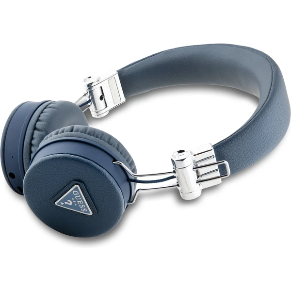 Guess PU Grained Triangle Logo ENC bezdrátová sluchátka modrá - Sluchátka - Obrázek 1e653e6be0d2448cad9b9104c4745c35
