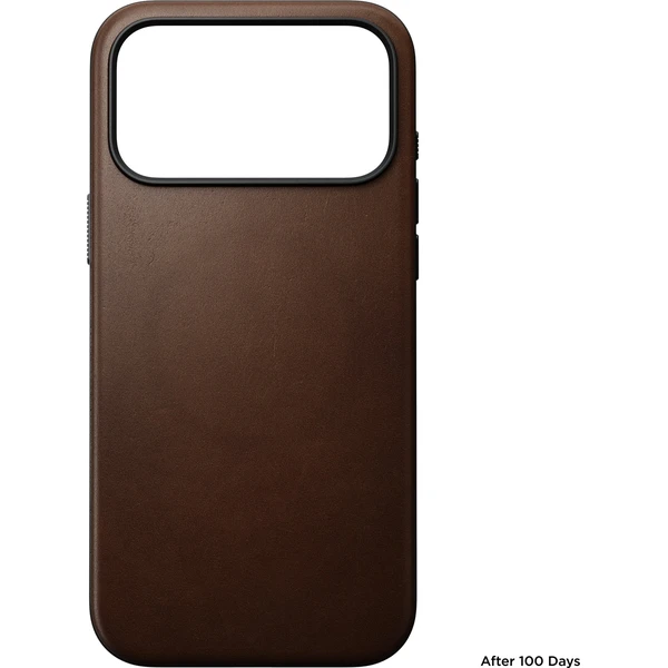 Nomad Modern Leather MagSafe kožený kryt iPhone 18 Pro Max Brown - Pouzdra - Obrázek 1e7fd6dd7fd14085a366507560cb3d50