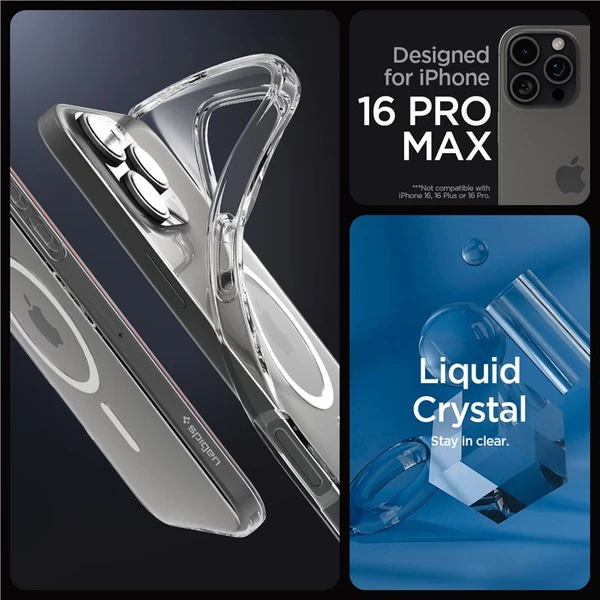 Spigen Liquid Crystal MagSafe kryt iPhone 16 Pro Max crystal clear - Pouzdra - Obrázek 1e91a396be7a49c6b846211d02e4fd4d