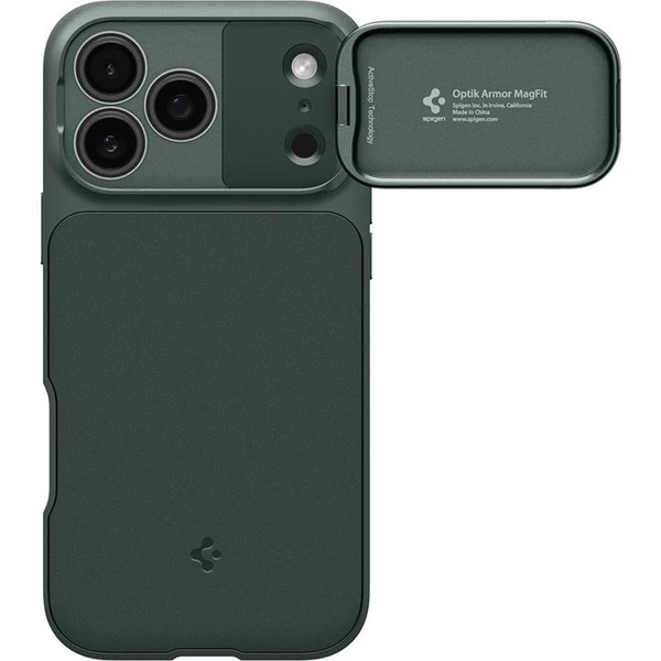 Spigen Optik Armor MagSafe kryt iPhone 17 Pro abyss green - Pouzdra - Obrázek 1ea78f5e1ec447ce8a34897249e512c2