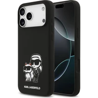 Karl Lagerfeld Liquid Silicone K&CH Sketch MagSafe kryt iPhone 17 Pro Max černý - Pouzdra